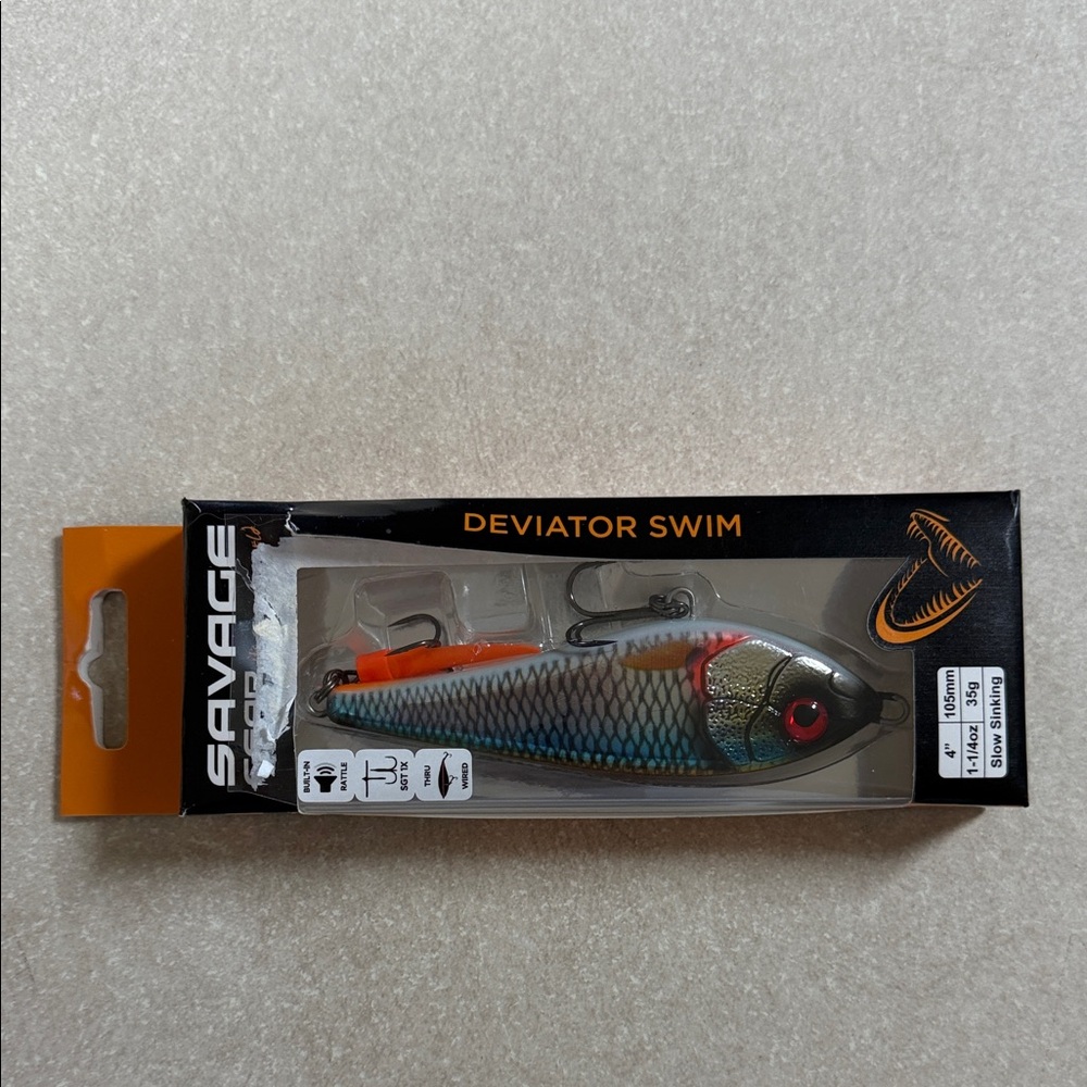 Salvage Deviator Swim Lure - Blue and Orange